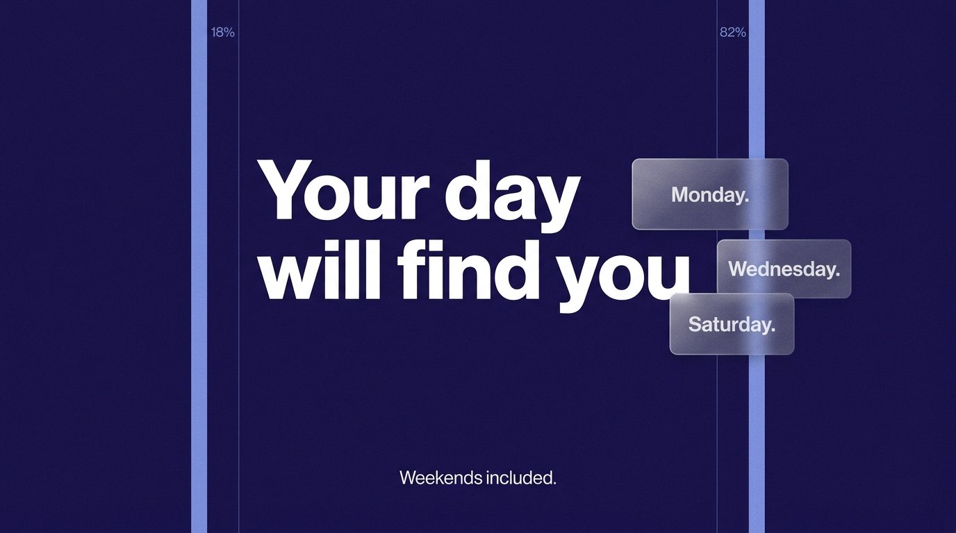 Your day will find you — variant B